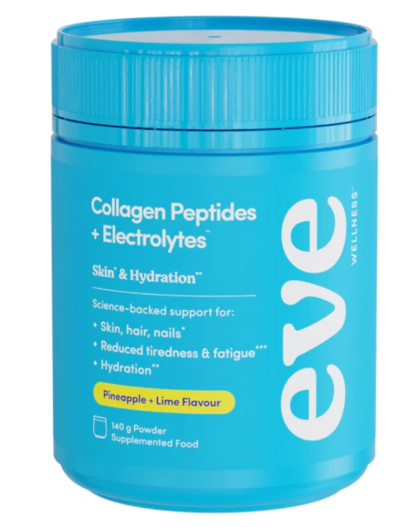 Eve Collagen Peptides + Electrolytes Pineapple + Lime 140g Powder
